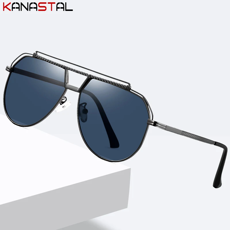 

Men Polarized Sunglasses Women UV400 Retro Sun Glasses Metal Eyeglasses Frame Driving Beach Bike Travel Anti Glare Shade Eyewear