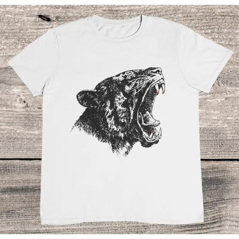 

Винтажная футболка «Ревущий тигр» Blood on Shirtth 100, хлопок премиум-класса