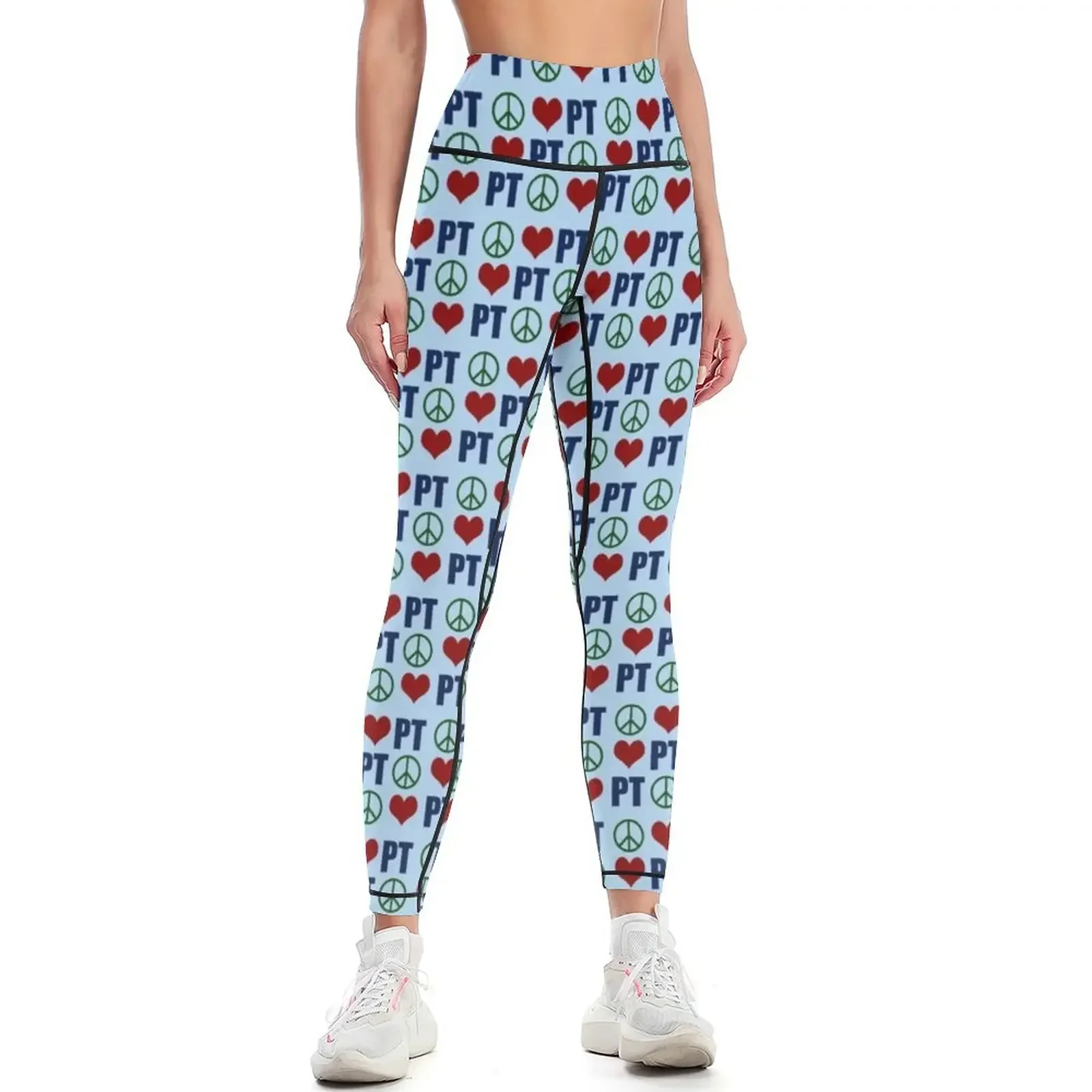 

Peace Love Physical Therapy Leggings Fitness's gym clothes Women's fitness high waist Legging sport Womens Leggings
