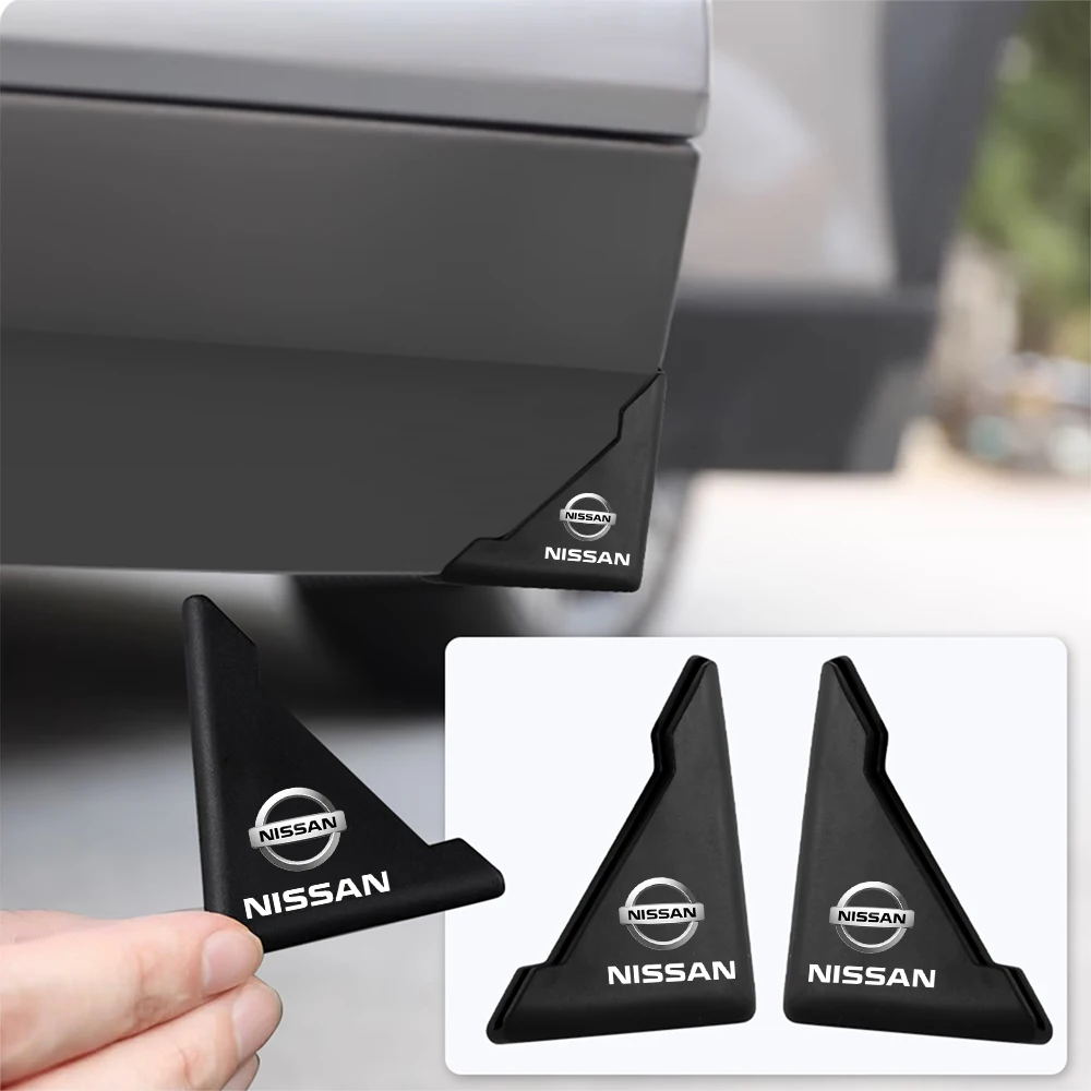 2Pc Car Door Corner Cover Bumper Crash Scratch Protector Sticker For Nissan J10 X-Trail Qashqai Juke Leaf Micra Patrol Gadgets