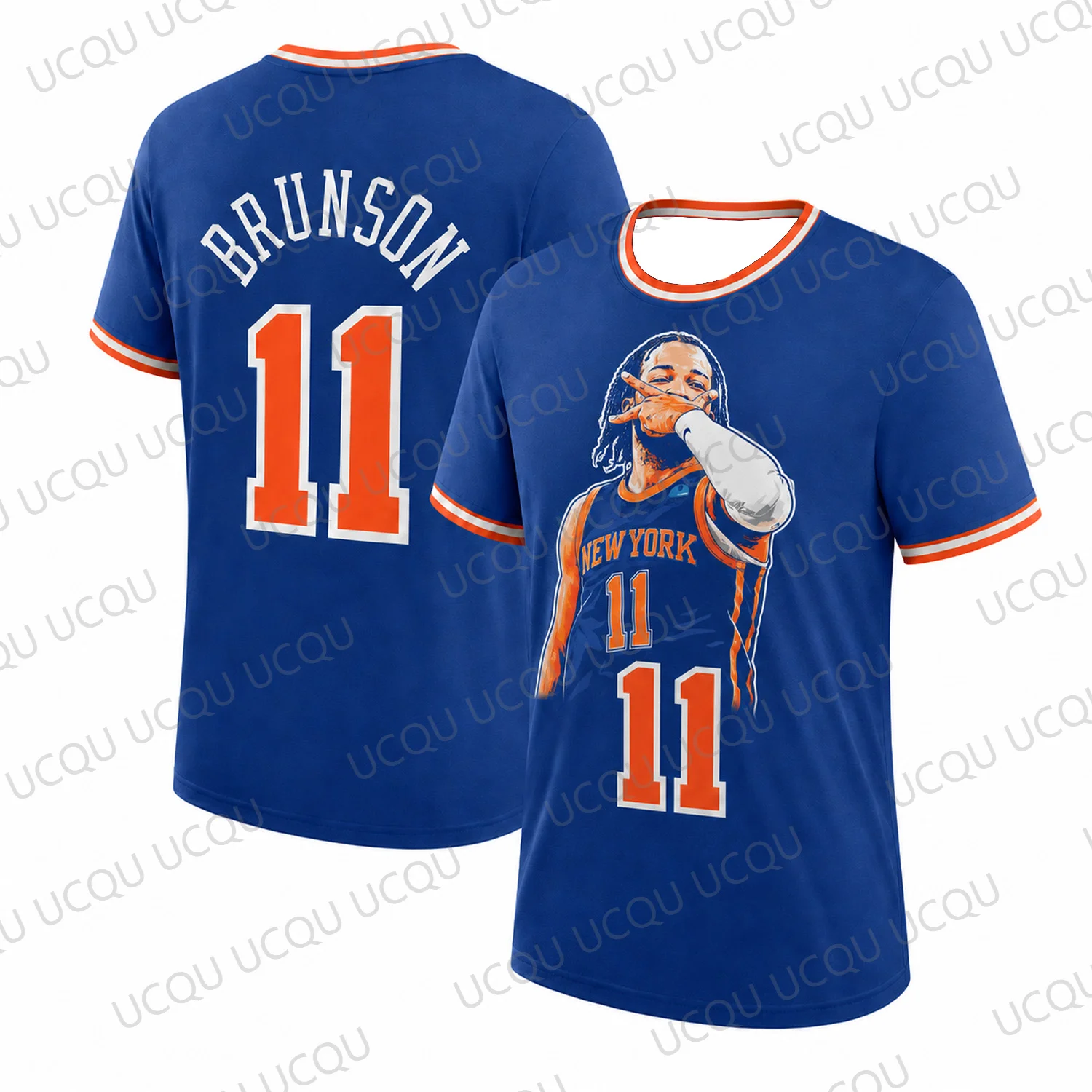 2026 Brunson 11 Basketball-Fan-Trikot 3D Polyester Shirt Schnelltrocknend Kurzarm Sport-T-Shirt für Erwachsene und Kinder