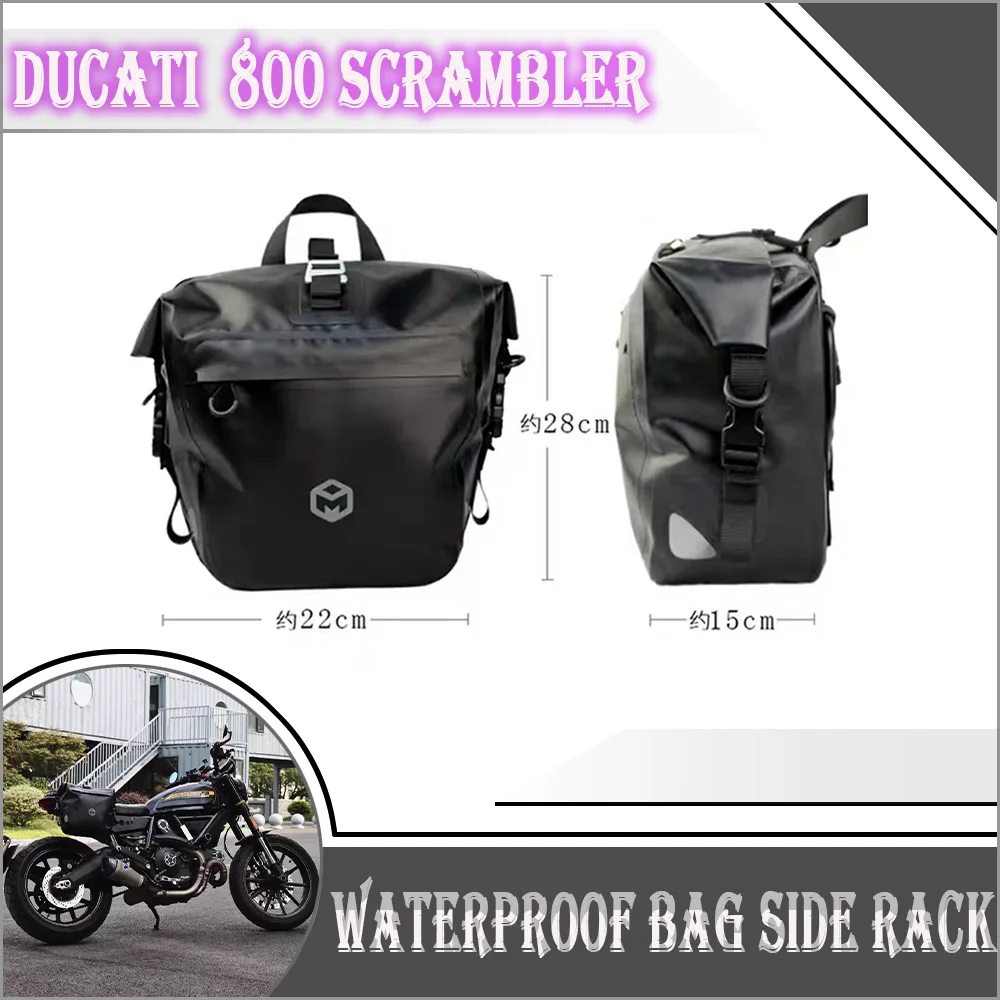 

Motorcycle For Ducati Scrambler 800 Scrambler Frame Side Bag luggage Rack Travel Storage Waterproof Bag Suitable Ducati 800