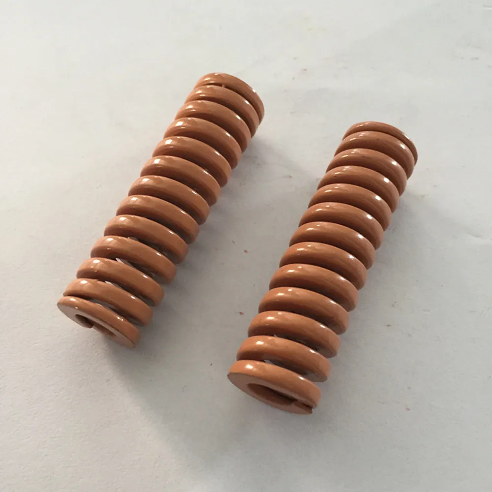 2Pcs Brown Extra Heavy Compression Die Spring 16 x 8 x25/35/55/65/70/80/90/100mm
