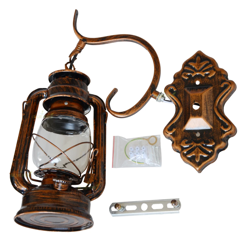 الرجعية زيت الفحم الجدار الخفيفة الأوروبية العتيقة نمط فانوس الرجعية مطعم الجدار الخفيفة الممر الإبداعي خمر الجدار تجهيزات الإضاءة #6