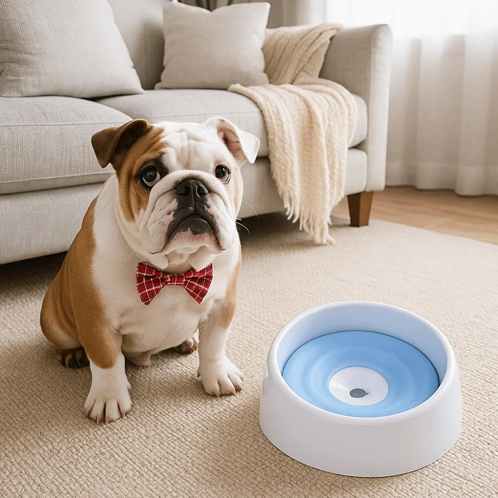 

Large Capacity Floating Dog Water Bowl Non-Wetting Mouth Anti-Splash Pet Water Dispenser Detachable Plastic Cat Water Fountain