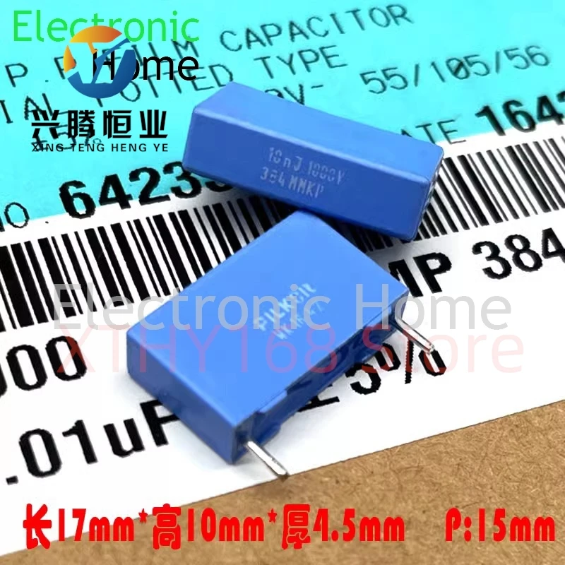 

20PCS BC PILKOR MKP 0.01uf 103 10nf 1000v 1kv Safety Standard Thin Film Capacitor Farad 17x10x4.5mm Pin Distance 15mm