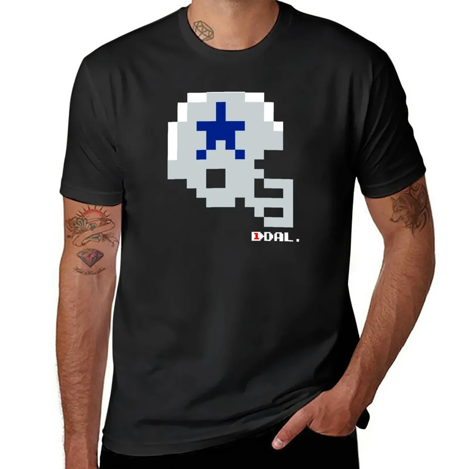 DAL Helmet - Tecmo Bowl Shirt T-Shirt vintage new edition plain mens graphic t-shirts pack