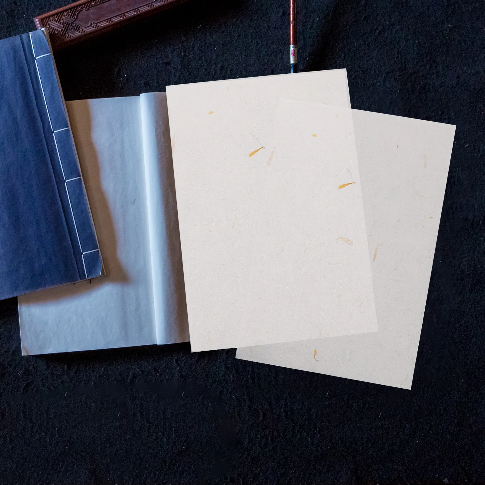 

20Pcs Chinese Calligraphy Paper Xuan Rice Paper 19x29cm Handmade for Traditional Ink Painting Calligraphy Crafting