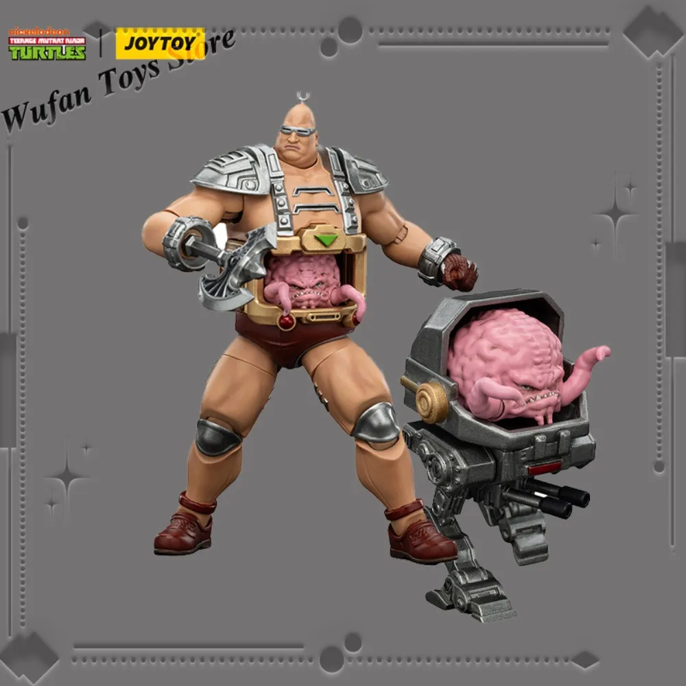 JOYTOY 닌자 거북이 애니메이션 액션 피규어, TMNT-Krang 피규어, 조인트 이동식 모델 컬렉션 장난감, 데스크탑 장식 선물