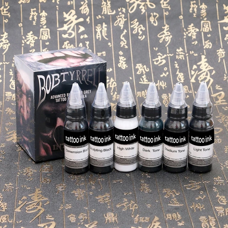 Black Color 30ML/Bottle Professional Tattoo Pigment Ink Permanent Tattoo Painting Supply for Body Beauty Tattoo Art Professional