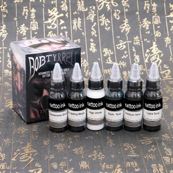 Encre pigmentée noire pour tatouage professionnel, fournitures de peinture en continu, beauté Linge, art du tatouage, document 30ml par bouteille