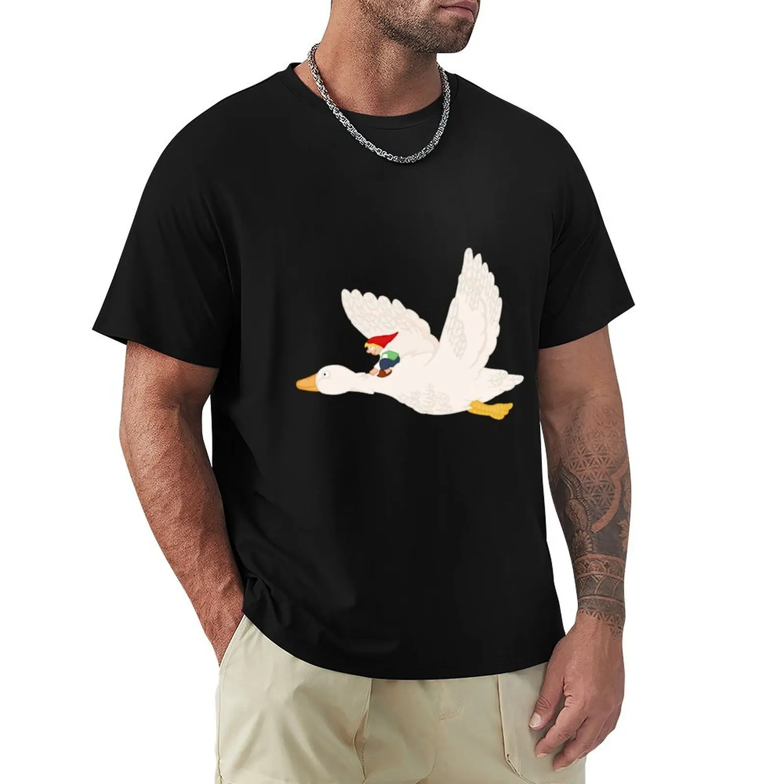 

The Wonderful Adventures of Nils T-Shirt cotton graphic tees oversized t shirt graphic shirts clothes for men