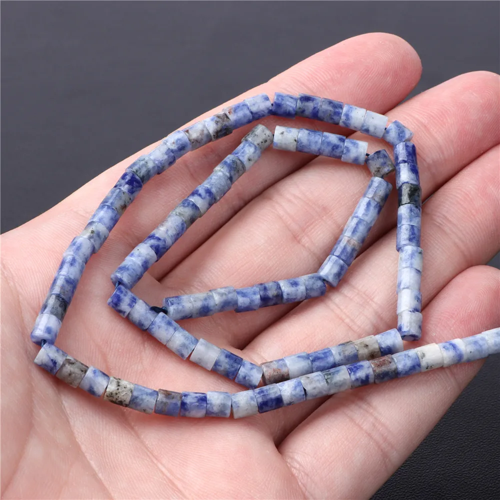 Natural Stone Beads Blue-vein Jaspers Sodalite Round Rondelle Loose Spacer Bead For Beadworke Diy Bracelet Necklace Handmade