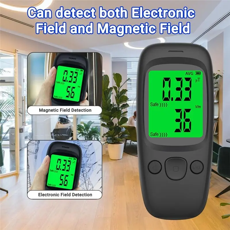 Nuclear Radiation Detector LCD Display Geiger Counter Radiation Detector With Average/Peak Mode And Smart Alarm-A21R