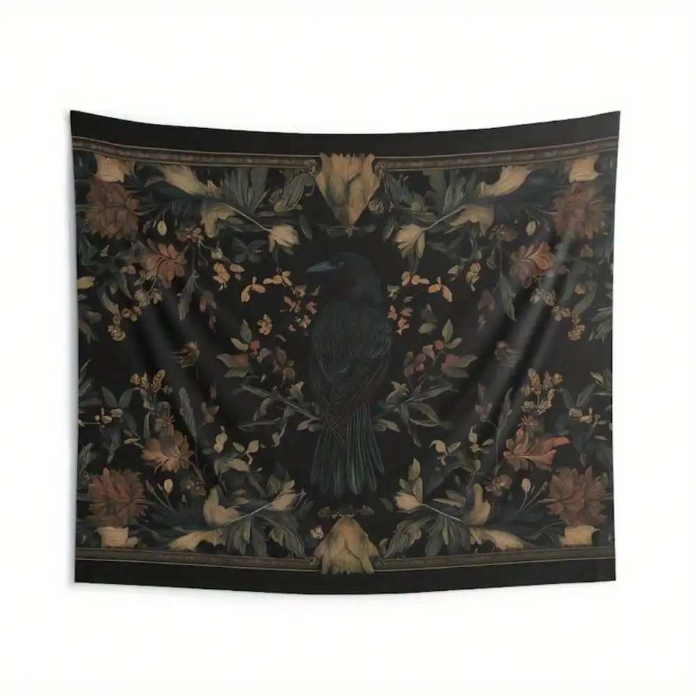 1 قطعة خلفية الغراب خمر الخوخ الجلد البوليستر نسيج غرفة المعيشة غرفة نوم مكتب نسيج غرفة المنزل ديكور الحفلات #4