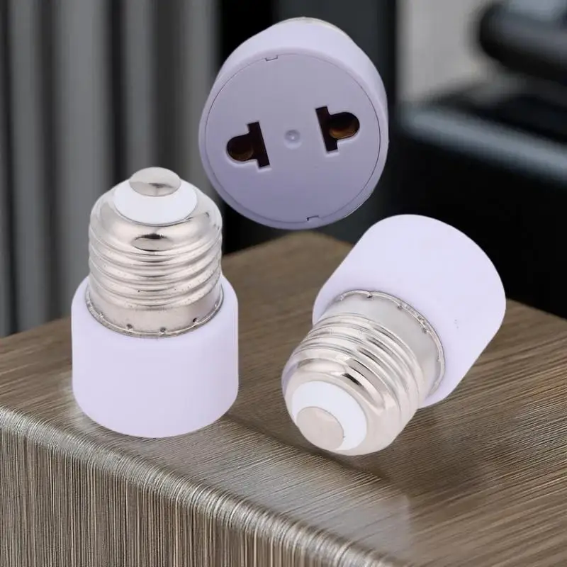 Handy White E27 Bulb Base, US/EU Socket Without Light, Essential Lamp Holder for DIY Projects