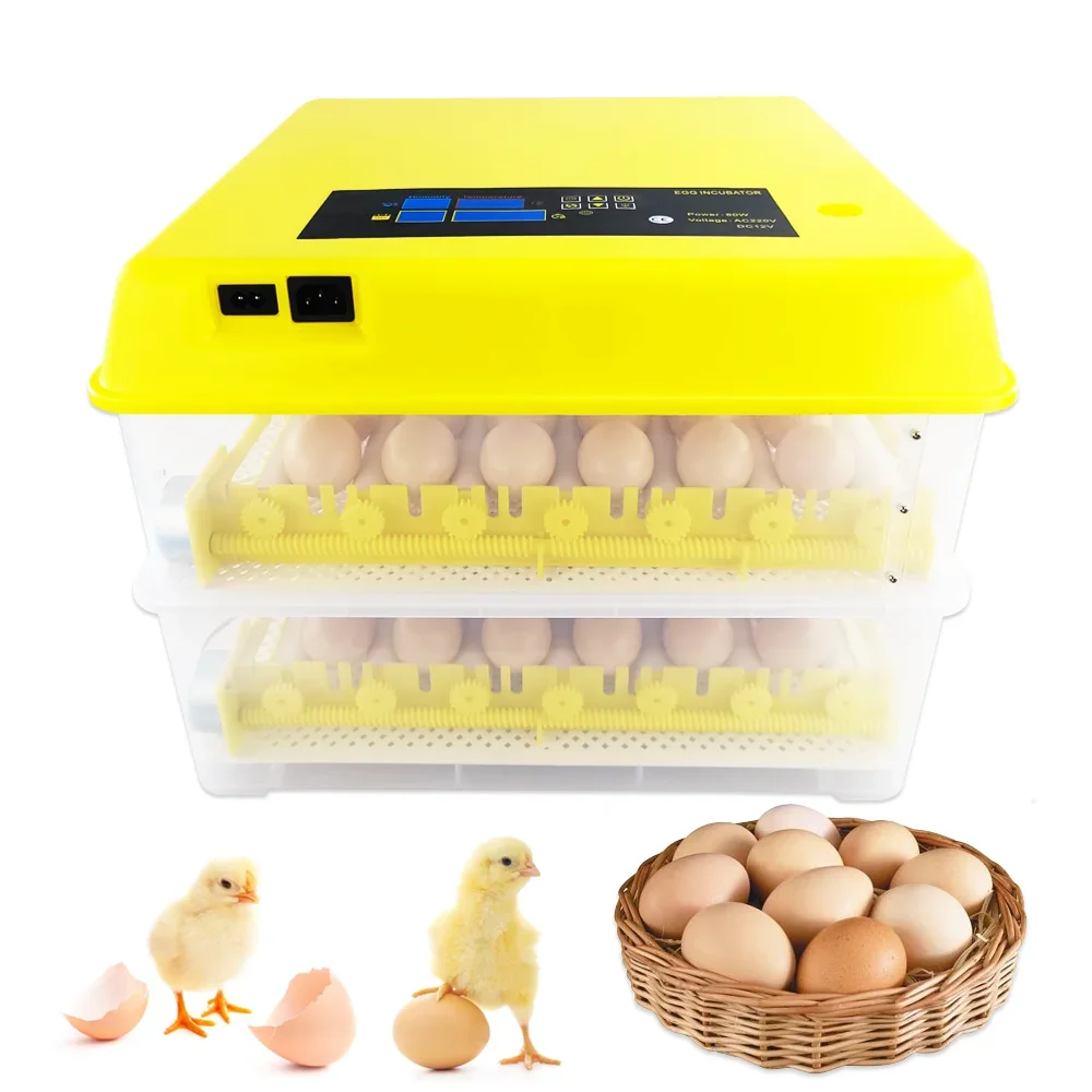 Ready to ship Egg Incubator Mini Fully Automatic Egg Incubate Machine Great Quality 84 Poultry Egg Incubator