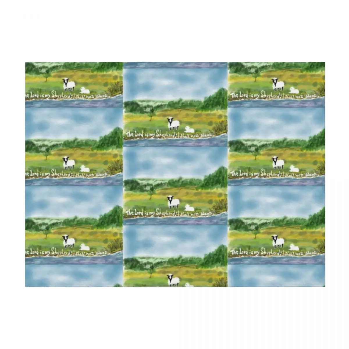 

grassland and sheep Throw Blanket Bed Designers Blankets For Bed heavy to sleep Blankets