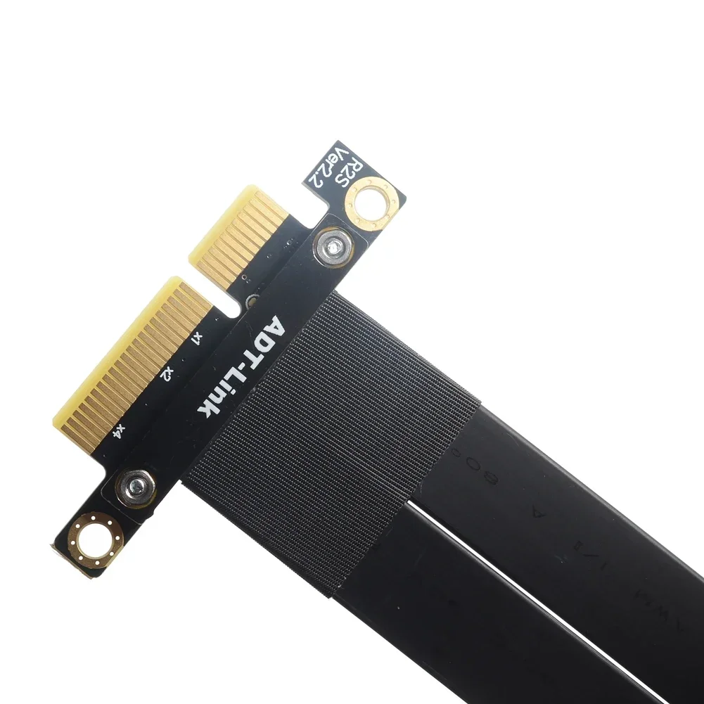 ADT-Link Gen3 32G/BPS PCIe 3.0 X4 To X16 Extension Cable PCI-E 4X 16x GTX1080Ti Graphics Video SSD Card Upright Extender Jumper