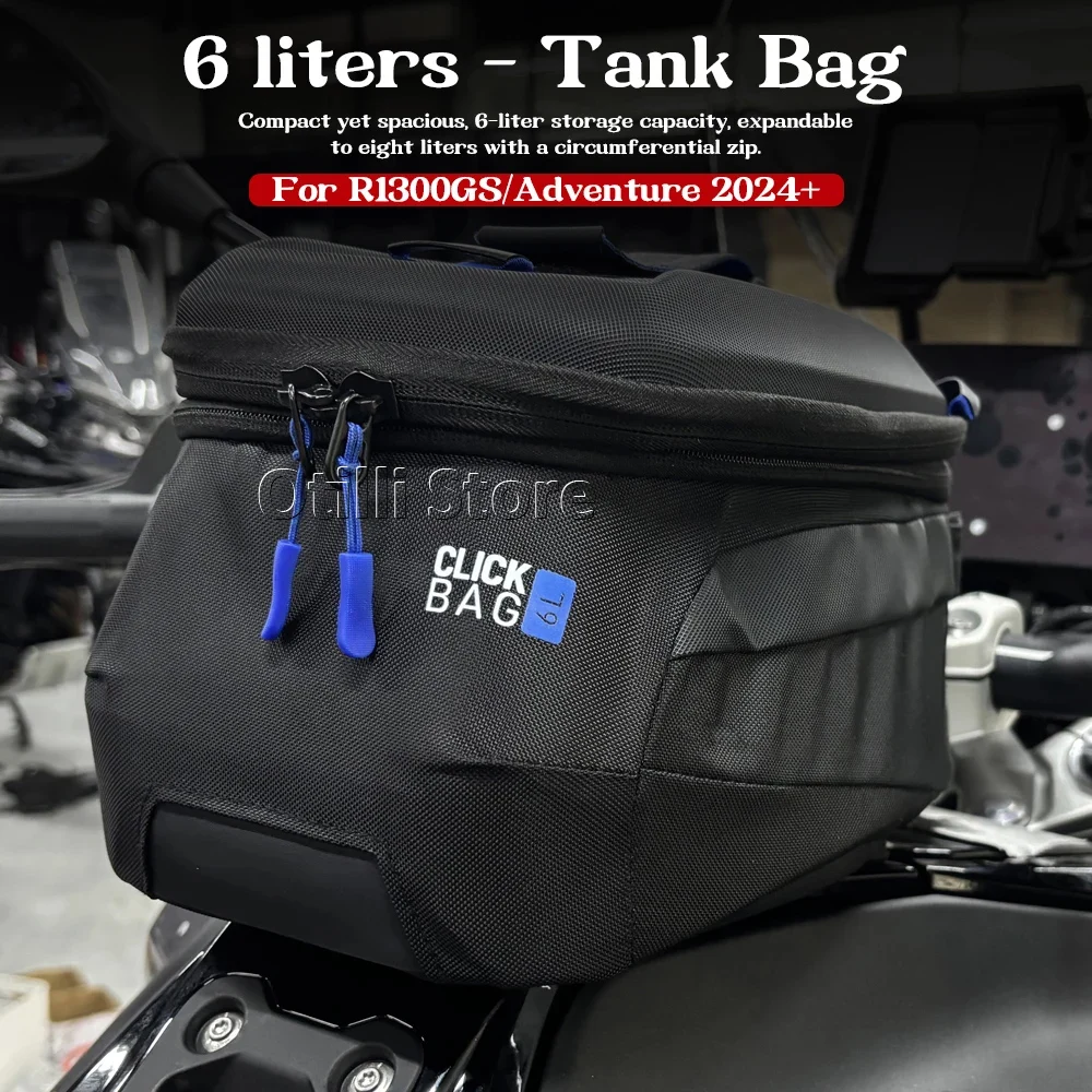 6L Tool Backpack Portable GS1300 R 1300 GS ADV 2023 2024 2025 Motorcycle Waterproof Fuel Tank Bag Logo For BMW R1300GS Adventure