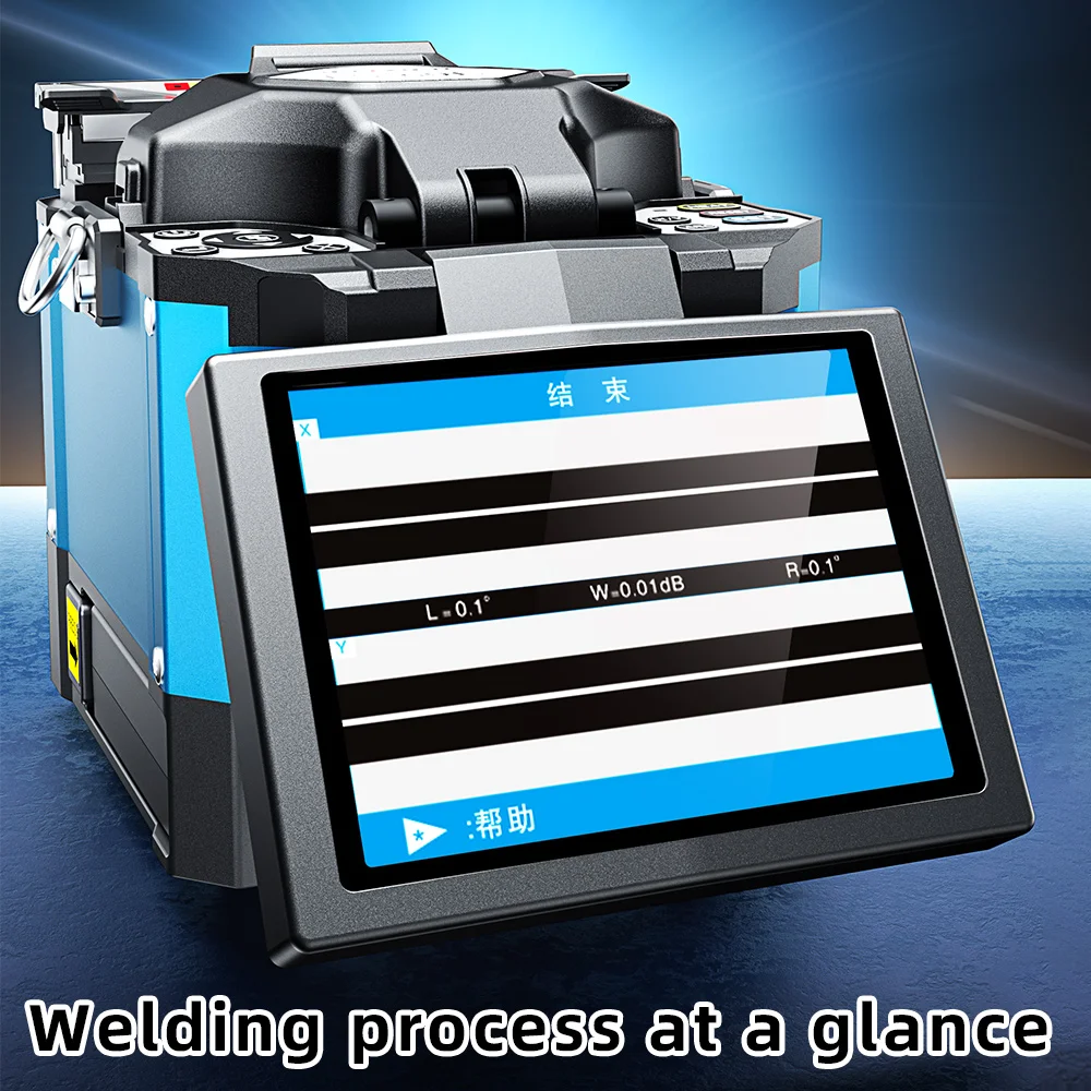Imagem -04 - Saivxian-ftth Máquina de Emenda de Fibra Óptica Splicer de Fusão Óptica Ferramenta de Solda Rápida Multi-idioma Fs60e Novo Original