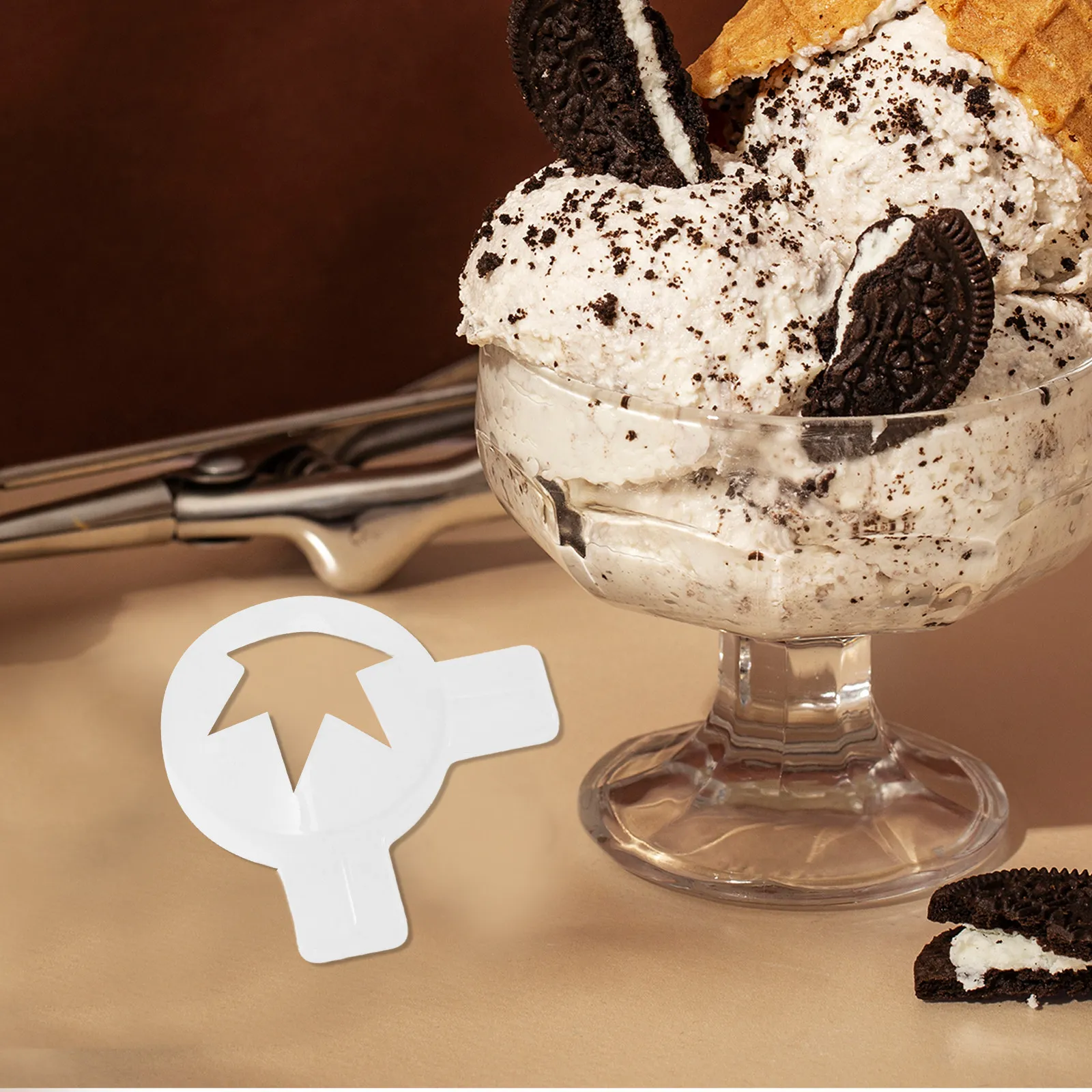 4Pcs Ice Cream Machine Nozzles Geometric Heart Flower Triangle Shaped Discharge Accessories Commercial Use Reusable Ice Cream