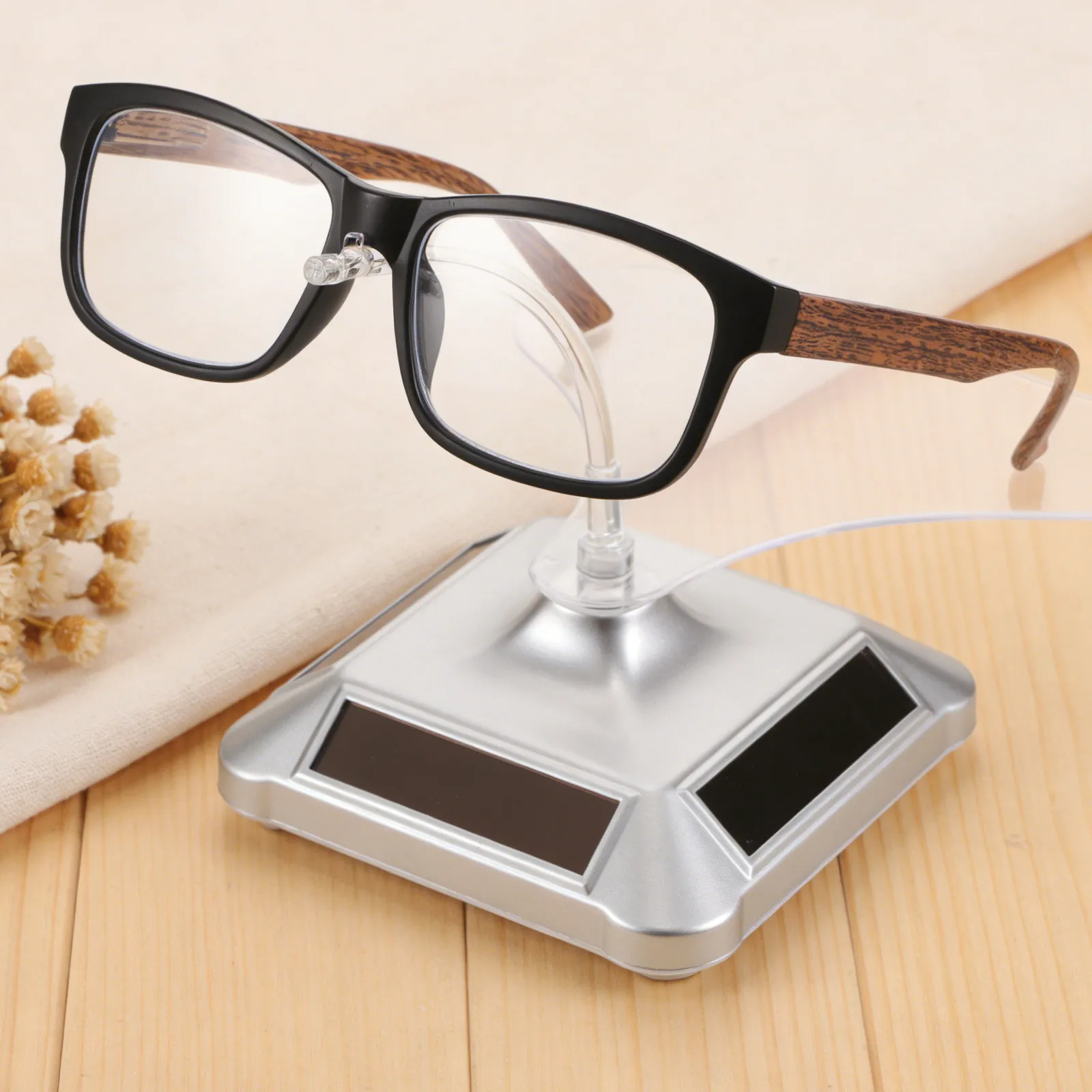 

Adjustable 360 Rotating Showcase Stand for Merchandise Display Store Counter Exhibition Tabletop Spinning Platform for Small