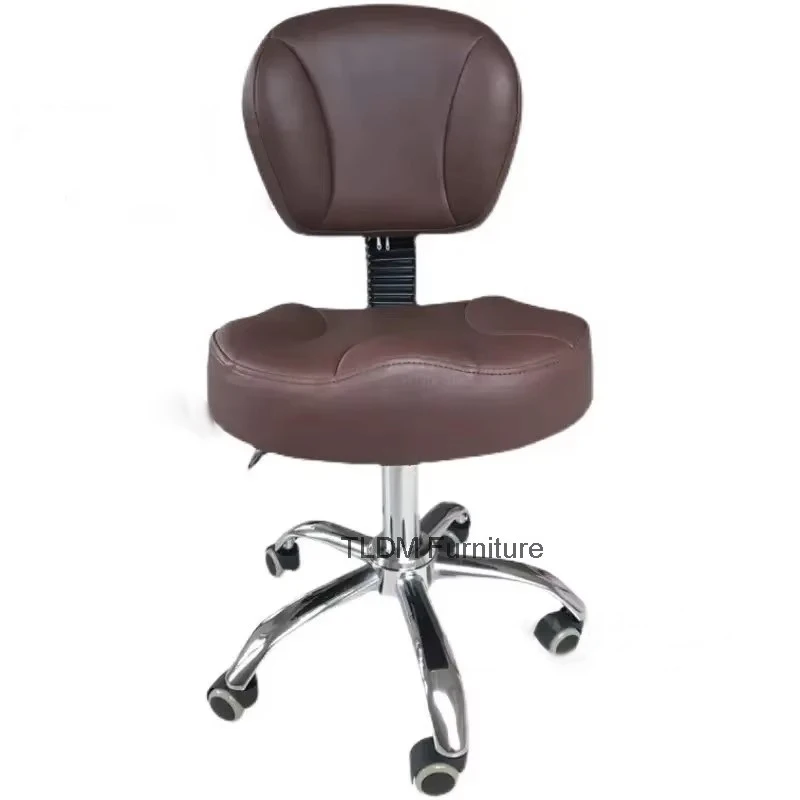 Light Luxury Barber Chairs Explosion-proof Beauty Stool Pulley Beauty Salon Special Backrest Rotation Lift Hairdressing Chair L