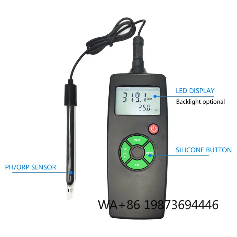 Portable Multi-parameter Water Quality Tester Industrial EC pH TDS Salinity Conductivity Analyzer