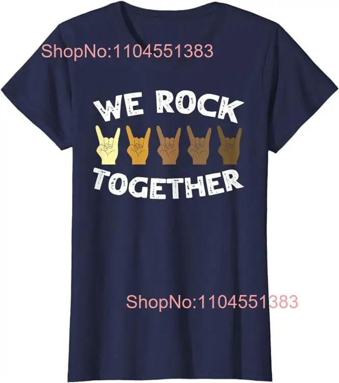 

Cool We Rock Together Rocker Hand Ladies' Crewneck T-Shirt