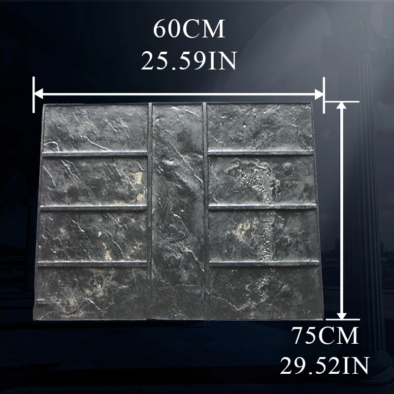 T-shaped Concrete Mold for Large Parking Blocks, Concrete Stamping Mat, Embossed Floor Mold