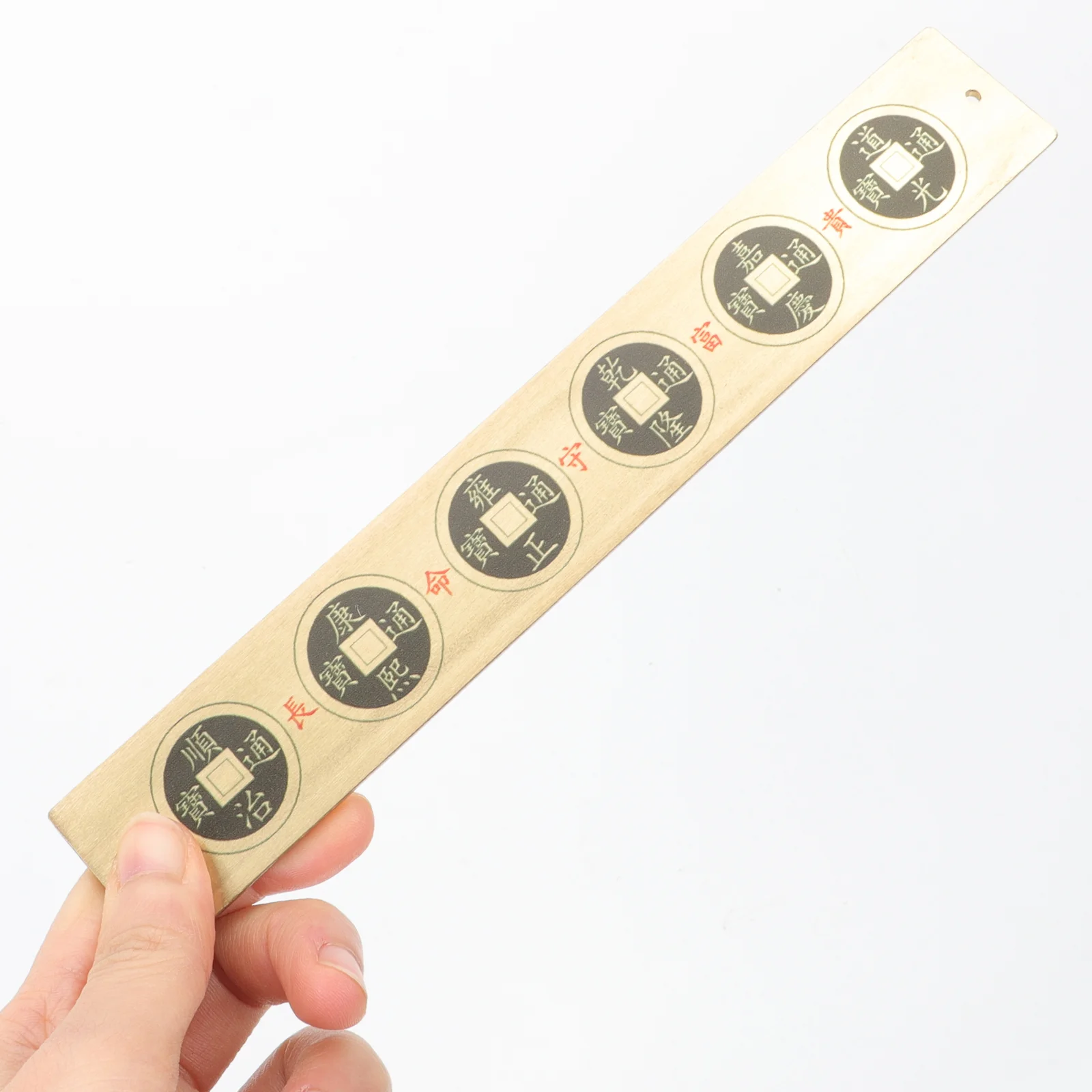 Monete della dinastia Ming Rame Sei Imperatori Righello Decor Piccolo disegno Stile cinese squisito