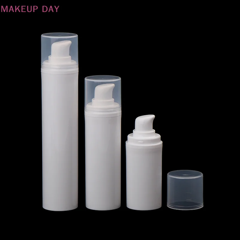 15/30/50Ml Lege Luchtloze Pompflessen Mini Lotion Vacuüm Cosmetische Containers Vrouwen Vormen Reisemulsiefles