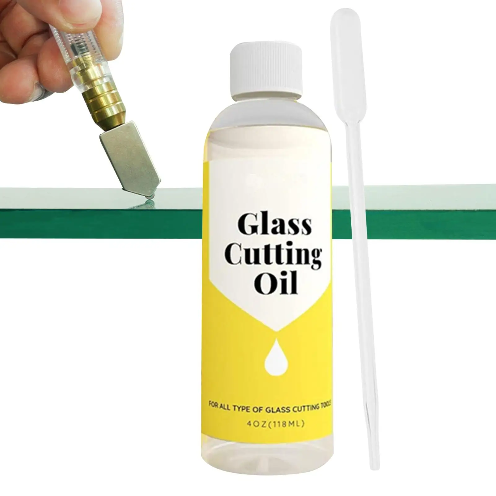 120ml Glass Cutting Oil Easy To Clean For Stained Glass Breaking Fused Glass,Glass And Tile Oil Lubricant For Glass And Mirror