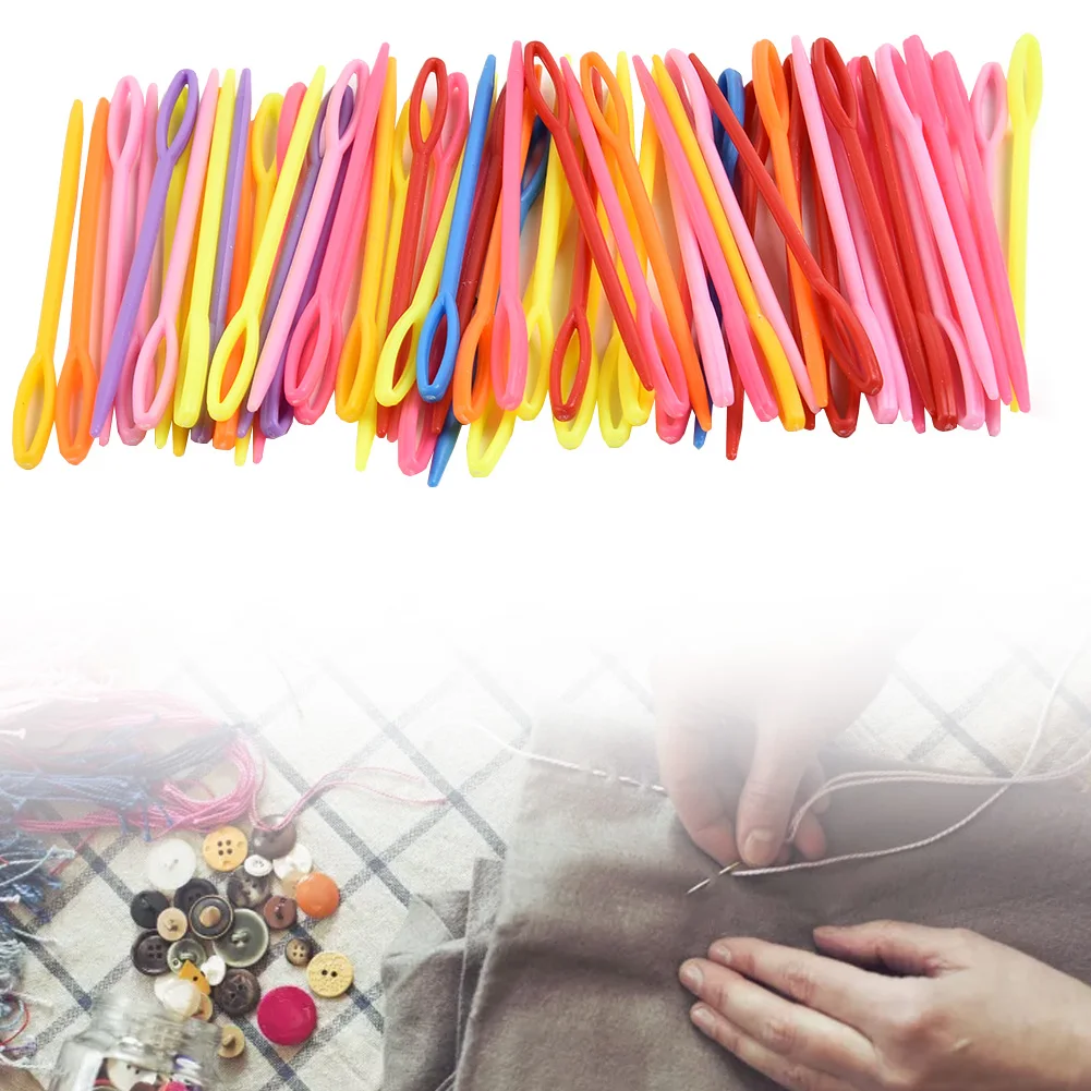 Hot Sale Sewing Needles Random Color Sewing Knitting Needlework Craft DIY Embroidery Tapestry Hand Sewing Needles