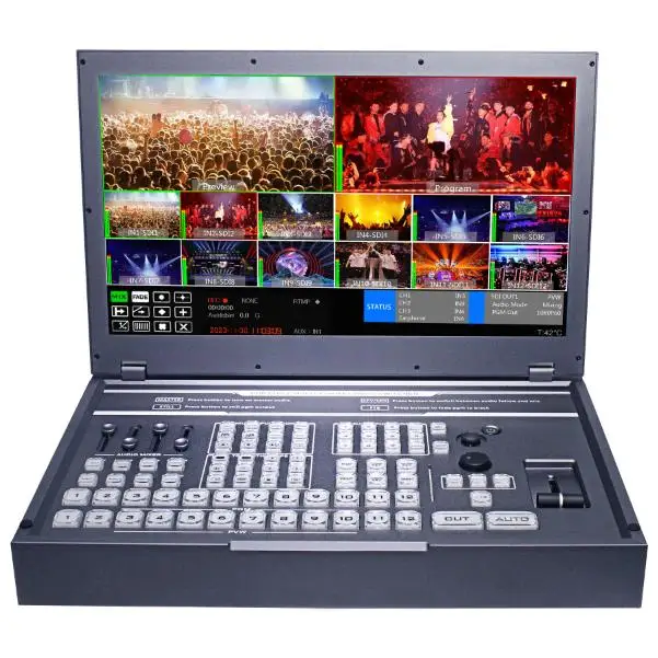 12-Channel SDI Device Video Switcher UHS9912R 4K UHD AV Broadcast Equipment for Studio & TV RadioAR