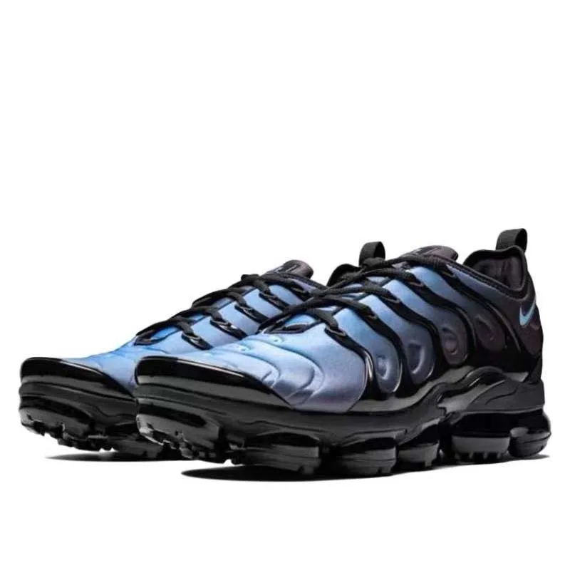 Nike Vapormax Plus Herren- und Damen-Laufschuhe, bequeme, tägliche, niedrig geschnittene Laufschuhe, langlebig, stoßdämpfend, Weiß, Blau