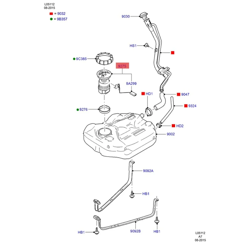 NOWY moduł pompy paliwa 3M519H307 ZY081335XA ZY081335XF do Ford C-MAX FOCUS do Mazda 3 (BK)