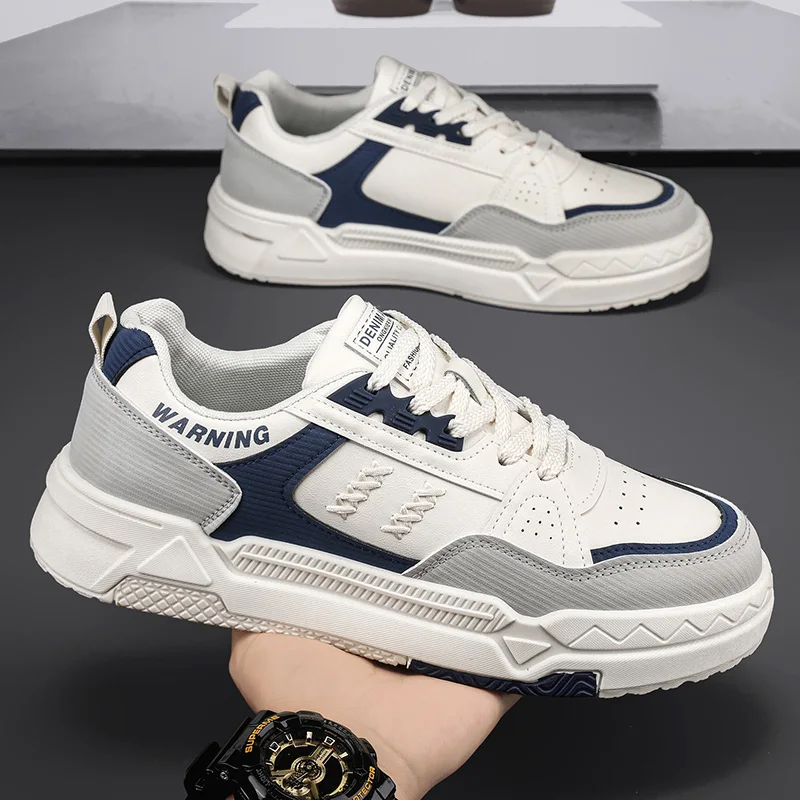 

Students' white shoes four season breathable soft-sole non-slip men's casual flat shoes youth outdoor walking sports board shoes