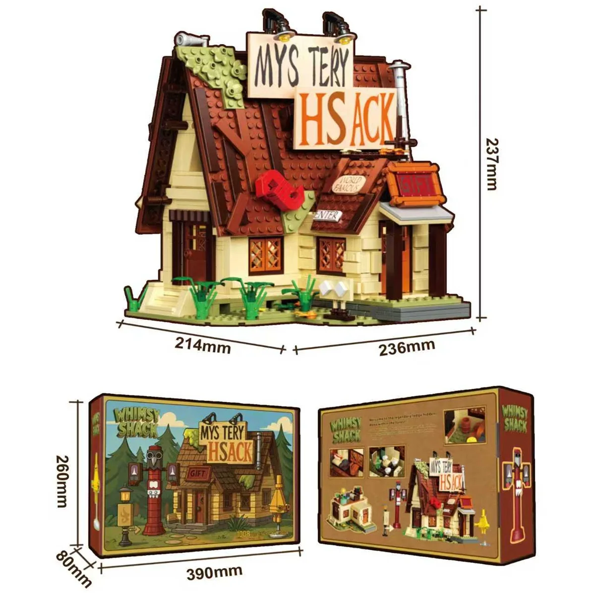 

DIY Architectural Building Blocks Street Scene Cottage Model Kit Creative Toy Gift for Kids Birthday Christmas