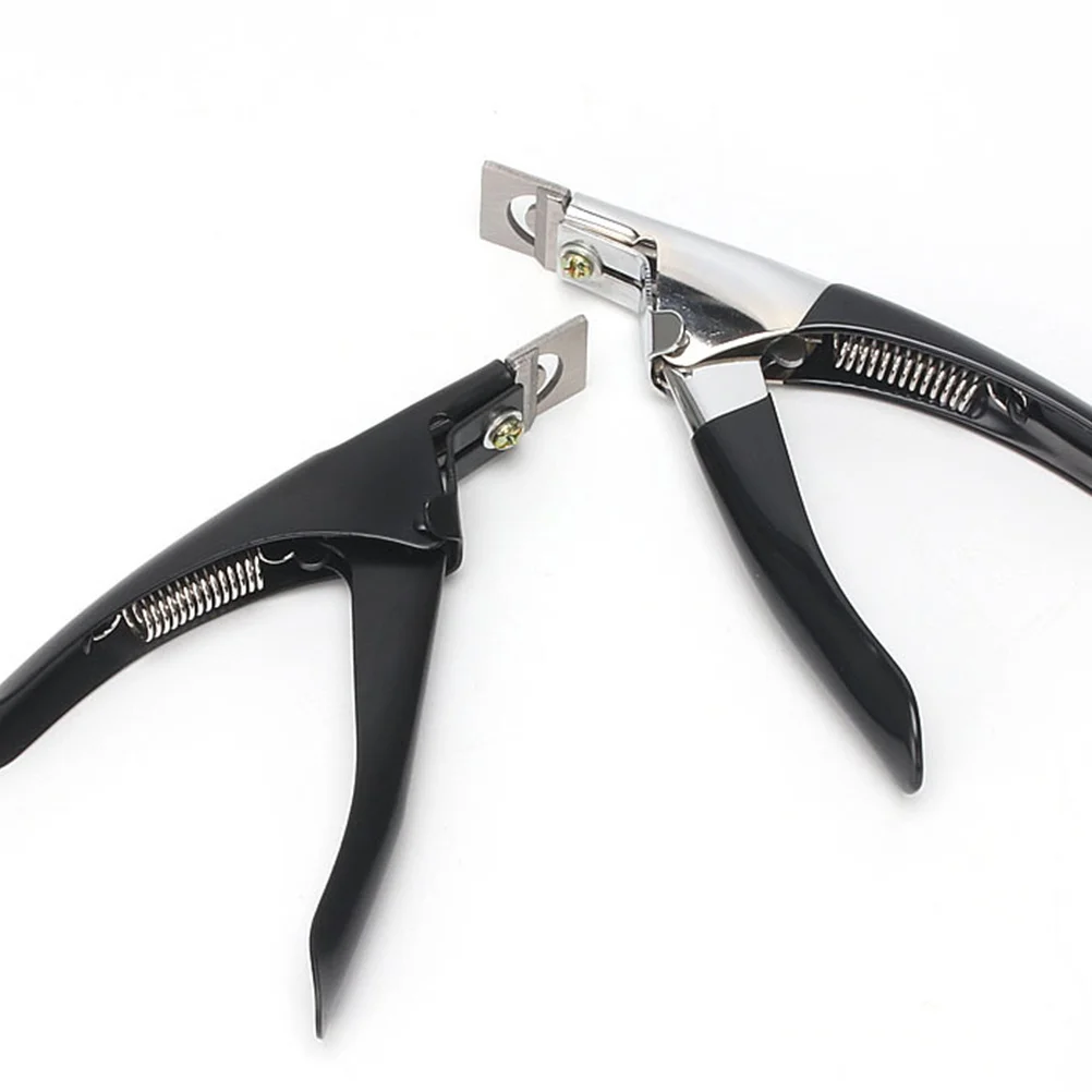 Cortador de unhas falsas design ergonômico aparador de ponta de unha de aço inoxidável adequado para unhas naturais e artificiais ferramenta de manicure