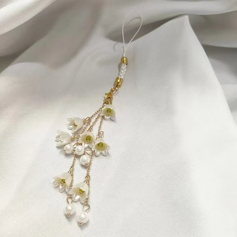 

1pc Unique Lily Flower Phone Strap, Women's Fashion Floral Cord for Bags and Keys, Perfect for Daily Use and Outings