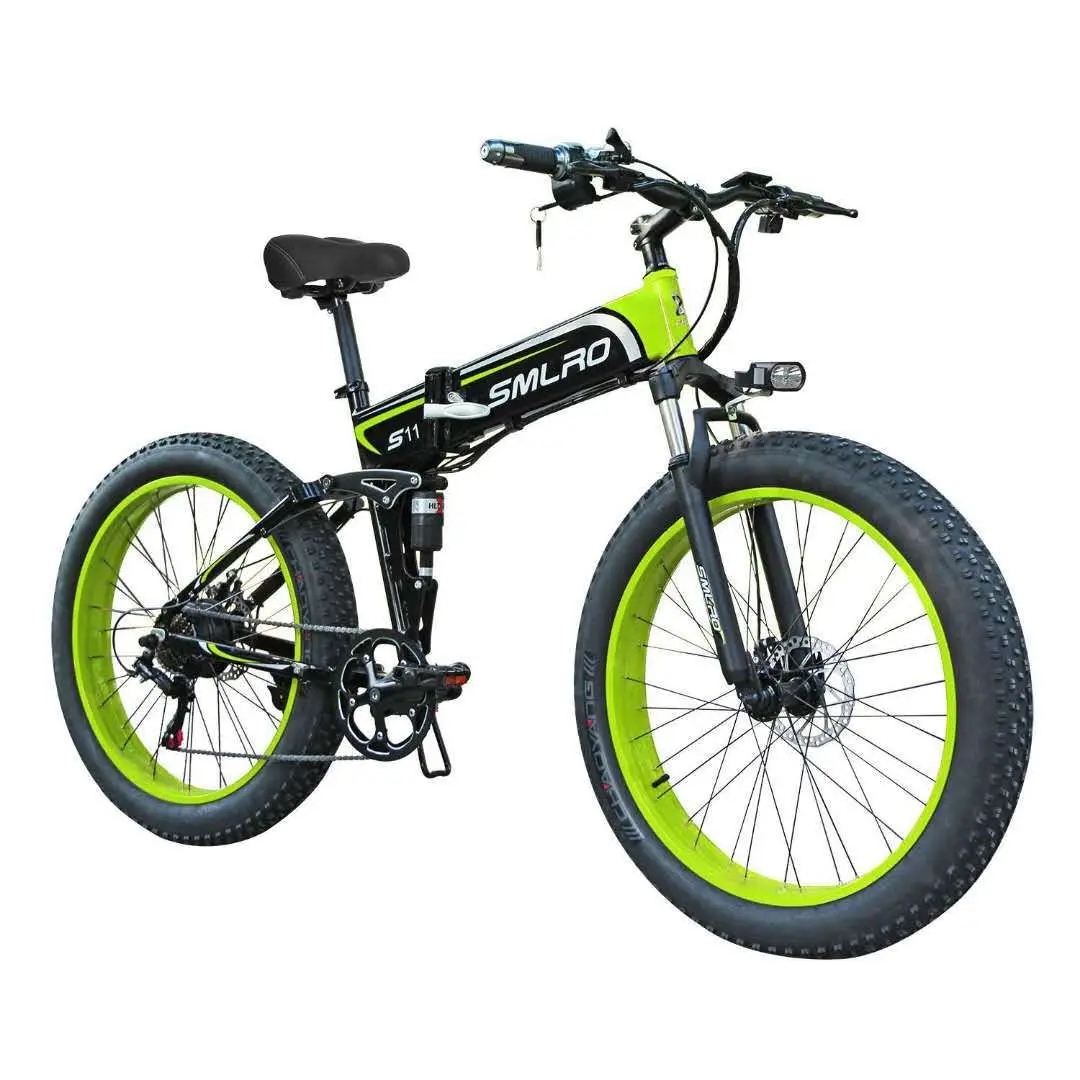 

Wholesale 26-Inch Folding Moped Beach Snow Suitable Wide Tire 7-Speed 48V 350W Motor Power Steel Frame Bike