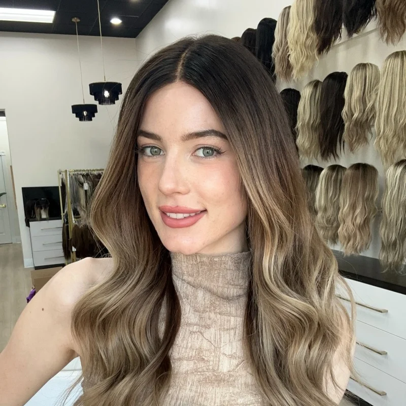 Human Hair Lace Front Wigs For Women Body Wave Lace Wig Ombre Brown Blonde Highlight Cosplay Wigs