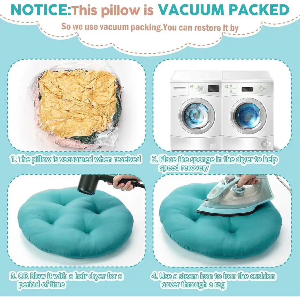 16 وسادة أرضية مستديرة للأطفال، سميكة 3.15، جلوس مرن للفصول الدراسية، وسائد محايدة الألوان للرعاية النهارية، مرحلة ما قبل المدرسة، أ