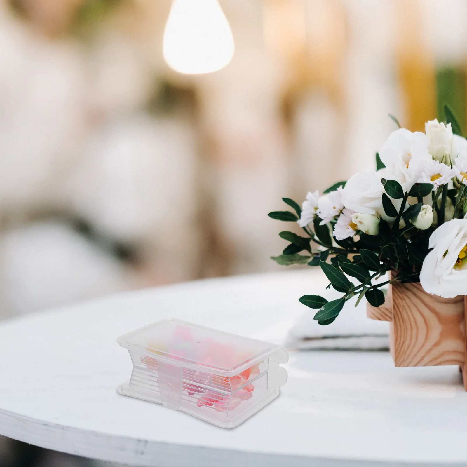 

12Pcs Small Candy Boxes Clear Plastic Storage Containers for Party Favors Wedding Treats Jewelry Chocolates Wedding Candy Box