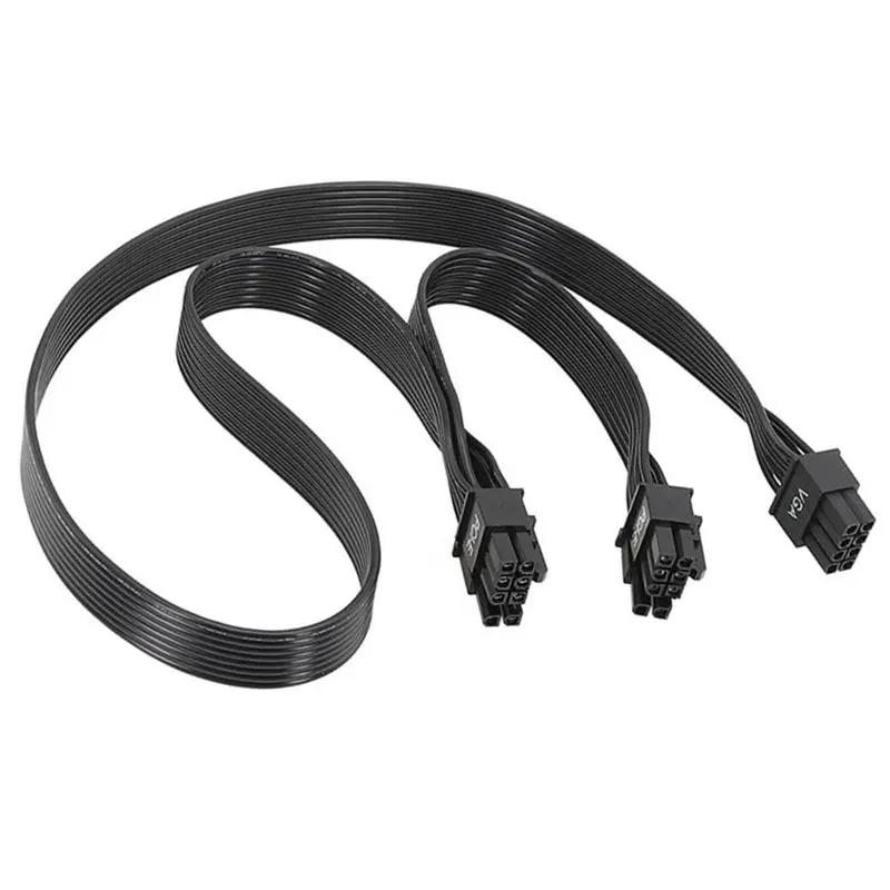 ABRI-PSU VGA 8Pin Male To Dual Pcie 8 (6+2) Pin Male PCIE GPU Power Cable For EVGA G1 G2 G3 G+ G5 G6 GT GA P2modular Power