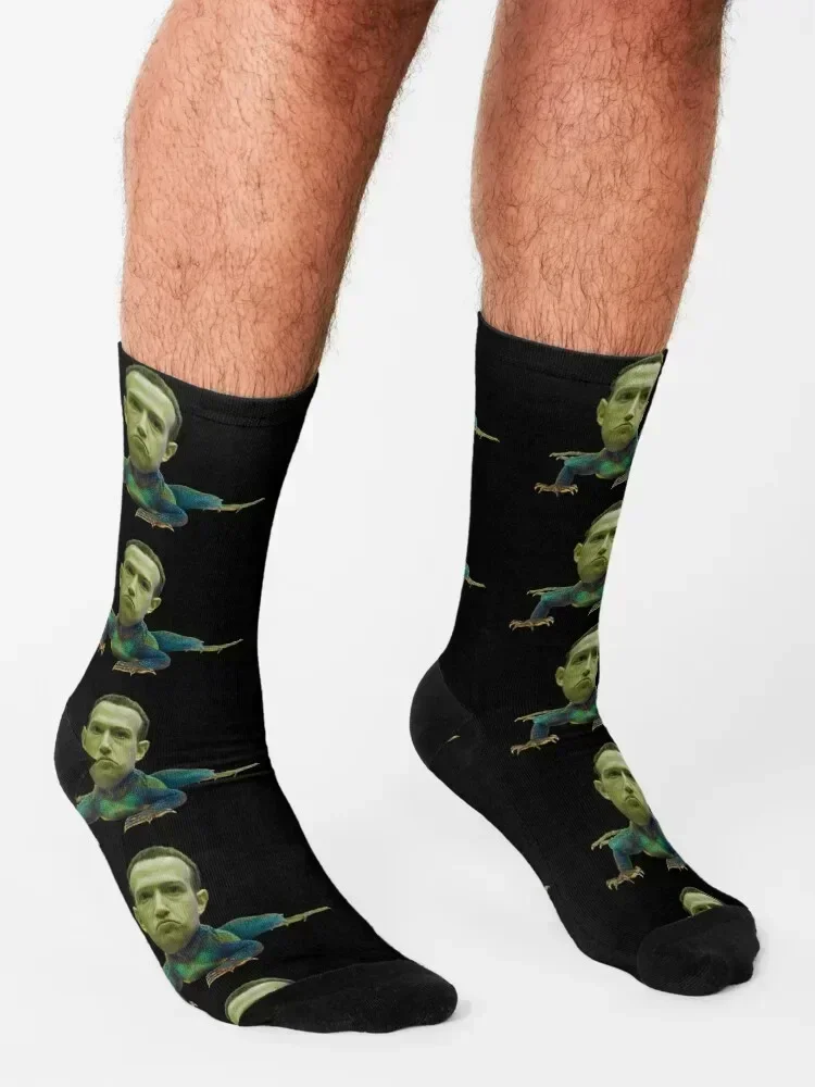 Mark Zuckerberg Is A Lizard Socks Wholesale snow custom cartoon Socks Girl Men's
