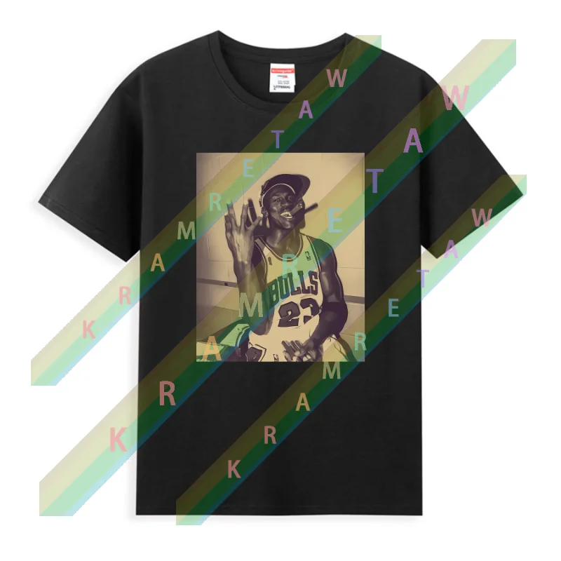 

New Men T Shirt Casual Vintage Michael T-shirt Graphic Oversized Jordan Cigars Breathable Comfortable Streetwear S-3XL Very cool