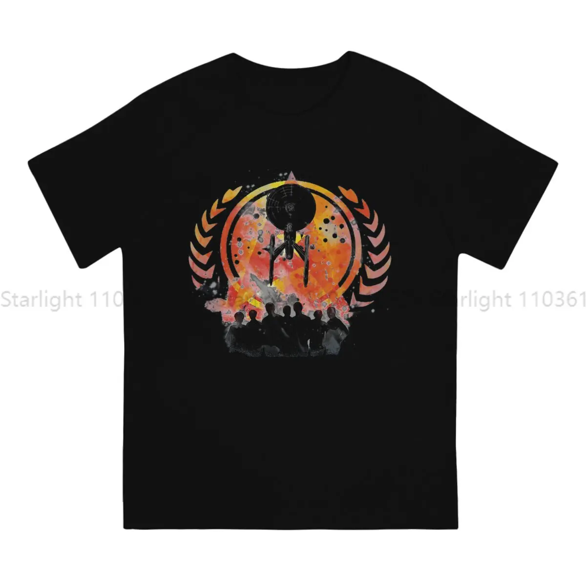 Starr Trrekk Newest TShirt for Men Federation Heroes Round Collar T Shirt Personalize Gift Streetwear